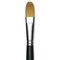 Trekell Synthetic Gold Taklon Brush - Filbert, Short Handle, Size 20